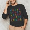 ABC Sign Language Chart Teacher Hand Letter Alphabet ASL Men's Long Sleeve T-Shirt, novelty gifts, funny gifts