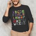ABCs Alphabet Halloween Learning Kindergarten Teachers Men's Long Sleeve T-Shirt, novelty gifts, funny gifts