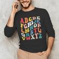 Alphabet Hi Back To School ABC Pre K Kindergarten Teacher Men's Long Sleeve T-Shirt, novelty gifts, funny gifts