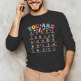 Alphabet Positive Affirmations Back To School Teacher Men's Long Sleeve T-Shirt, novelty gifts, funny gifts
