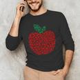 Apple Dot Pattern Art Teacher Appreciation Men Women Humor Men's Long Sleeve T-Shirt, novelty gifts, funny gifts Apple Dot Pattern Art Teacher Appreciation Men Women Humor Men's Long Sleeve T-Shirt, novelty gifts, funny gifts