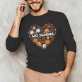 Art Teacher Heart Autumn Thanksgiving Kids Men's Long Sleeve T-Shirt, novelty gifts, funny gifts Art Teacher Heart Autumn Thanksgiving Kids Men's Long Sleeve T-Shirt, novelty gifts, funny gifts
