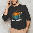 Art Teacher Pumpkin Halloween Night Men Women Men's Long Sleeve T-Shirt, novelty gifts, funny gifts