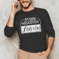 Avoid Negativity Math Teacher Men's Long Sleeve T-Shirt, novelty gifts, funny gifts