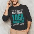 This Is What An Awesome Yoga Instructor Yoga Teacher Men's Long Sleeve T-Shirt, novelty gifts, funny gifts This Is What An Awesome Yoga Instructor Yoga Teacher Men's Long Sleeve T-Shirt, novelty gifts, funny gifts