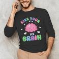 Back To School Kiss Your Brain Cute Teacher Appreciation Men's Long Sleeve T-Shirt, novelty gifts, funny gifts Back To School Kiss Your Brain Cute Teacher Appreciation Men's Long Sleeve T-Shirt, novelty gifts, funny gifts