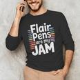 Back To School Teacher Flair Pens Are My Jam Men's Long Sleeve T-Shirt, novelty gifts, funny gifts Back To School Teacher Flair Pens Are My Jam Men's Long Sleeve T-Shirt, novelty gifts, funny gifts