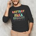 Battery Life Of A Para SPED Parapro Teacher Squad Men's Long Sleeve T-Shirt, novelty gifts, funny gifts Battery Life Of A Para SPED Parapro Teacher Squad Men's Long Sleeve T-Shirt, novelty gifts, funny gifts