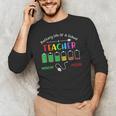 Battery Life Of A School Teacher Monday To Friday For Men Women Men's Long Sleeve T-Shirt, novelty gifts, funny gifts