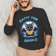 Batty About Books Lover Teacher Librarian Bookish Halloween For Men Women Kids Men's Long Sleeve T-Shirt, novelty gifts, funny gifts