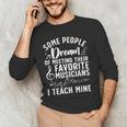 Best Music Teacher For Men Women Musician Band Piano Teacher Men's Long Sleeve T-Shirt, novelty gifts, funny gifts