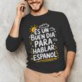 Bilingual Teacher Maestra Spanish Teacher Men's Long Sleeve T-Shirt, novelty gifts, funny gifts