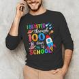 I Blasted Through 100 Days Of School 100th Day Teacher Kids Men's Long Sleeve T-Shirt, novelty gifts, funny gifts I Blasted Through 100 Days Of School 100th Day Teacher Kids Men's Long Sleeve T-Shirt, novelty gifts, funny gifts