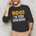Boo I'm Your Homework Halloween Teacher Costume Men's Long Sleeve T-Shirt, novelty gifts, funny gifts Boo I'm Your Homework Halloween Teacher Costume Men's Long Sleeve T-Shirt, novelty gifts, funny gifts