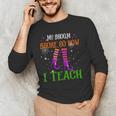 My Broom Broke So Now I Teach Teacher Witch Halloween Men's Long Sleeve T-Shirt, novelty gifts, funny gifts My Broom Broke So Now I Teach Teacher Witch Halloween Men's Long Sleeve T-Shirt, novelty gifts, funny gifts