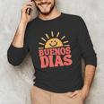 Buenos Dias Spanish Teacher Appreciation Back To School Men's Long Sleeve T-Shirt, novelty gifts, funny gifts