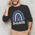 Bulldogs School Mascot Rainbow Teacher Lover Men's Long Sleeve T-Shirt, novelty gifts, funny gifts Bulldogs School Mascot Rainbow Teacher Lover Men's Long Sleeve T-Shirt, novelty gifts, funny gifts
