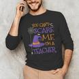 You Can't Scare Me I'm A Teacher For Men Women Men's Long Sleeve T-Shirt, novelty gifts, funny gifts
