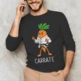 Carrate Karate Carrot Student Teacher Trainee Trainor Men's Long Sleeve T-Shirt, novelty gifts, funny gifts Carrate Karate Carrot Student Teacher Trainee Trainor Men's Long Sleeve T-Shirt, novelty gifts, funny gifts