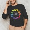 Chicken Themed Color Wheel Educational Art Teacher Artist Men Women Girls Kids Men's Long Sleeve T-Shirt, novelty gifts, funny gifts