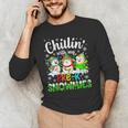 Chillin With My Pre-K Snowmies Christmas Teacher Xmas Men's Long Sleeve T-Shirt, novelty gifts, funny gifts Chillin With My Pre-K Snowmies Christmas Teacher Xmas Men's Long Sleeve T-Shirt, novelty gifts, funny gifts