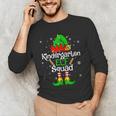 Christmas Kindergarten Elf Squad Teacher Student Men's Long Sleeve T-Shirt, novelty gifts, funny gifts Christmas Kindergarten Elf Squad Teacher Student Men's Long Sleeve T-Shirt, novelty gifts, funny gifts