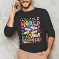 Color The World With Kindness Crayon Positivity Teacher Men's Long Sleeve T-Shirt, novelty gifts, funny gifts