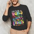 Color The World With Kindness Teacher Back To School Men's Long Sleeve T-Shirt, novelty gifts, funny gifts