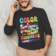 Color The World With Kindness Teachers Back To School Men's Long Sleeve T-Shirt, novelty gifts, funny gifts