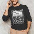 Composition Book Notebook Teachers Matching Group Halloween Men's Long Sleeve T-Shirt, novelty gifts, funny gifts Composition Book Notebook Teachers Matching Group Halloween Men's Long Sleeve T-Shirt, novelty gifts, funny gifts