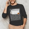 Composition Notebook Costume Adult Halloween For Teachers Men's Long Sleeve T-Shirt, novelty gifts, funny gifts Composition Notebook Costume Adult Halloween For Teachers Men's Long Sleeve T-Shirt, novelty gifts, funny gifts