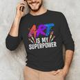 Cool Art For Men Women Art Teacher Artist Painter Superpower Men's Long Sleeve T-Shirt, novelty gifts, funny gifts Cool Art For Men Women Art Teacher Artist Painter Superpower Men's Long Sleeve T-Shirt, novelty gifts, funny gifts