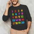 Counting 1-10 Learn To Count Number School Kids Teacher Men's Long Sleeve T-Shirt, novelty gifts, funny gifts