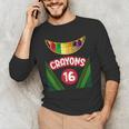 Crayon Box Fun Teacher Student Crayon Squad Halloween 2023 Men's Long Sleeve T-Shirt, novelty gifts, funny gifts Crayon Box Fun Teacher Student Crayon Squad Halloween 2023 Men's Long Sleeve T-Shirt, novelty gifts, funny gifts