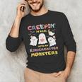 Creepin It Real With Kindergarten Monsters Halloween Teacher Men's Long Sleeve T-Shirt, novelty gifts, funny gifts Creepin It Real With Kindergarten Monsters Halloween Teacher Men's Long Sleeve T-Shirt, novelty gifts, funny gifts