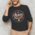 Cute Chaos Coordinator Teacher First Day Of School Men's Long Sleeve T-Shirt, novelty gifts, funny gifts Cute Chaos Coordinator Teacher First Day Of School Men's Long Sleeve T-Shirt, novelty gifts, funny gifts