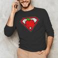 Cute Distressed Super Teacher Superhero Apple Shirt Men's Long Sleeve T-Shirt, novelty gifts, funny gifts Cute Distressed Super Teacher Superhero Apple Shirt Men's Long Sleeve T-Shirt, novelty gifts, funny gifts