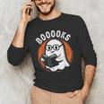 Cute Ghost Book Reading Books Lover Retro Halloween Teacher Men's Long Sleeve T-Shirt, novelty gifts, funny gifts Cute Ghost Book Reading Books Lover Retro Halloween Teacher Men's Long Sleeve T-Shirt, novelty gifts, funny gifts