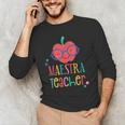 Cute Maestra Teacher Men's Long Sleeve T-Shirt, novelty gifts, funny gifts