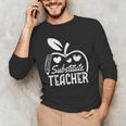 Cute Substitute Teacher Appreciation Men Women Men's Long Sleeve T-Shirt, novelty gifts, funny gifts Cute Substitute Teacher Appreciation Men Women Men's Long Sleeve T-Shirt, novelty gifts, funny gifts