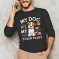 My Dog Ate My Lesson Plan Teacher Back To School Men's Long Sleeve T-Shirt, novelty gifts, funny gifts My Dog Ate My Lesson Plan Teacher Back To School Men's Long Sleeve T-Shirt, novelty gifts, funny gifts