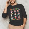 What Are We Doing Today PE Teacher Snowman Christmas Men's Long Sleeve T-Shirt, novelty gifts, funny gifts