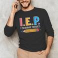 I E P I Encourage Progress Special Education Teacher Men's Long Sleeve T-Shirt, novelty gifts, funny gifts I E P I Encourage Progress Special Education Teacher Men's Long Sleeve T-Shirt, novelty gifts, funny gifts