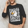 Eagles School Sports Fan Team Spirit Teacher Parent Student Men's Long Sleeve T-Shirt, novelty gifts, funny gifts