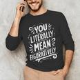 English Teacher Grammar Police Language Nerd You Literally Mean Figuratively V-Neck Modern Short Sleeve Small Men's Long Sleeve T-Shirt, novelty gifts, funny gifts English Teacher Grammar Police Language Nerd You Literally Mean Figuratively V-Neck Modern Short Sleeve Small Men's Long Sleeve T-Shirt, novelty gifts, funny gifts