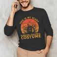 English Teacher Matching This Is My Scary Halloween Costume Men's Long Sleeve T-Shirt, novelty gifts, funny gifts