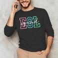 ESL Squad Teacher English As A Second Language Men's Long Sleeve T-Shirt, novelty gifts, funny gifts ESL Squad Teacher English As A Second Language Men's Long Sleeve T-Shirt, novelty gifts, funny gifts
