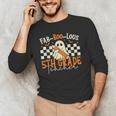 Fab Boo Lous 5th Grade Teacher Retro Ghost Spooky Halloween Men's Long Sleeve T-Shirt, novelty gifts, funny gifts Fab Boo Lous 5th Grade Teacher Retro Ghost Spooky Halloween Men's Long Sleeve T-Shirt, novelty gifts, funny gifts
