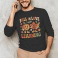 Fall In Love With Learning Retro Autumn Thanksgiving Teacher Men's Long Sleeve T-Shirt, novelty gifts, funny gifts Fall In Love With Learning Retro Autumn Thanksgiving Teacher Men's Long Sleeve T-Shirt, novelty gifts, funny gifts