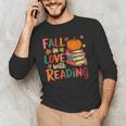Fall In Love With Reading Autumn Thanksgiving Shirt Teacher Men's Long Sleeve T-Shirt, novelty gifts, funny gifts Fall In Love With Reading Autumn Thanksgiving Shirt Teacher Men's Long Sleeve T-Shirt, novelty gifts, funny gifts